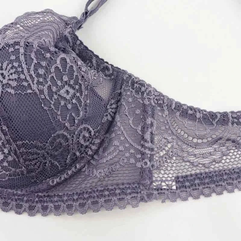 Beauwear Thin Cup Full Lace Breathable Push Up Bra Sexy Women Underwear Brassiere Small Size Lingerie Top Underwired Bralette - Urban Heaven Co